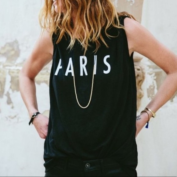 Madewell Tops - Madewell Paris Linen Muscle Shirt